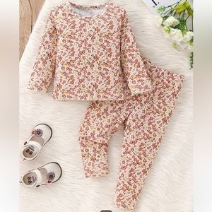 Baby girl ditsy floral print matching set 18-24m